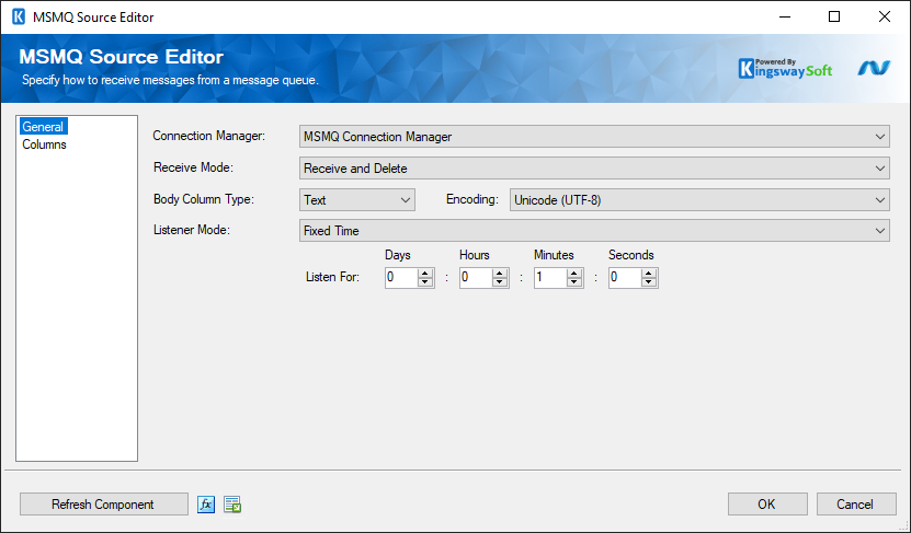 SSIS MSMQ Source Component